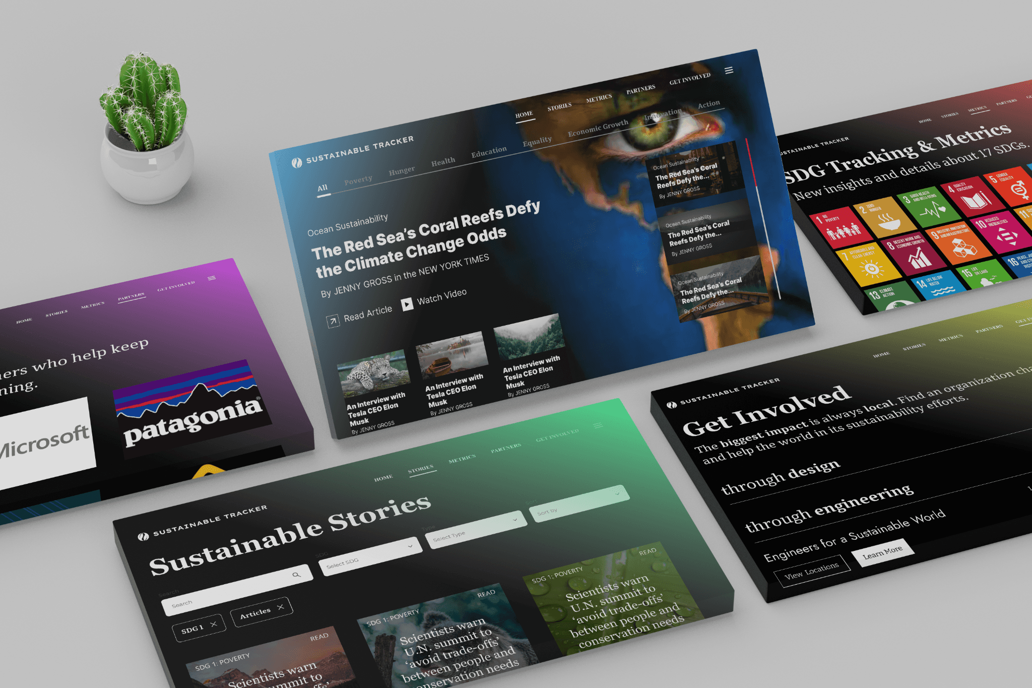 Redesigning the Sustainable Tracker Website