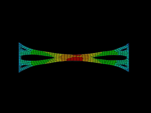 Topology Optimization of an Acrylic Specimen for Tensile Loads